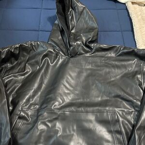 Men's Black Hooded Jacket